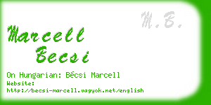 marcell becsi business card